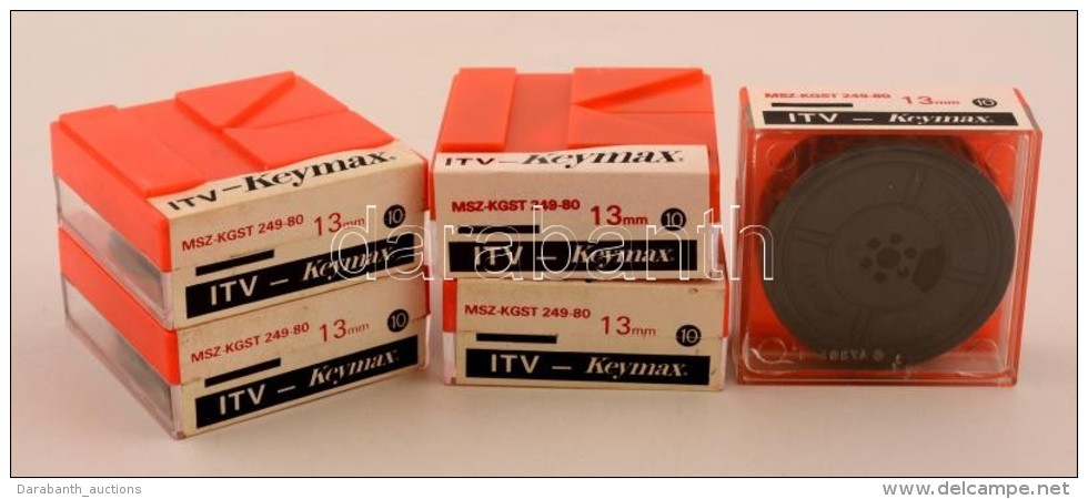 5 Db ITV-Keymax írógépszalag Gyári Dobozában, 4 Bontatlan Csomagolásban. - Andere & Zonder Classificatie
