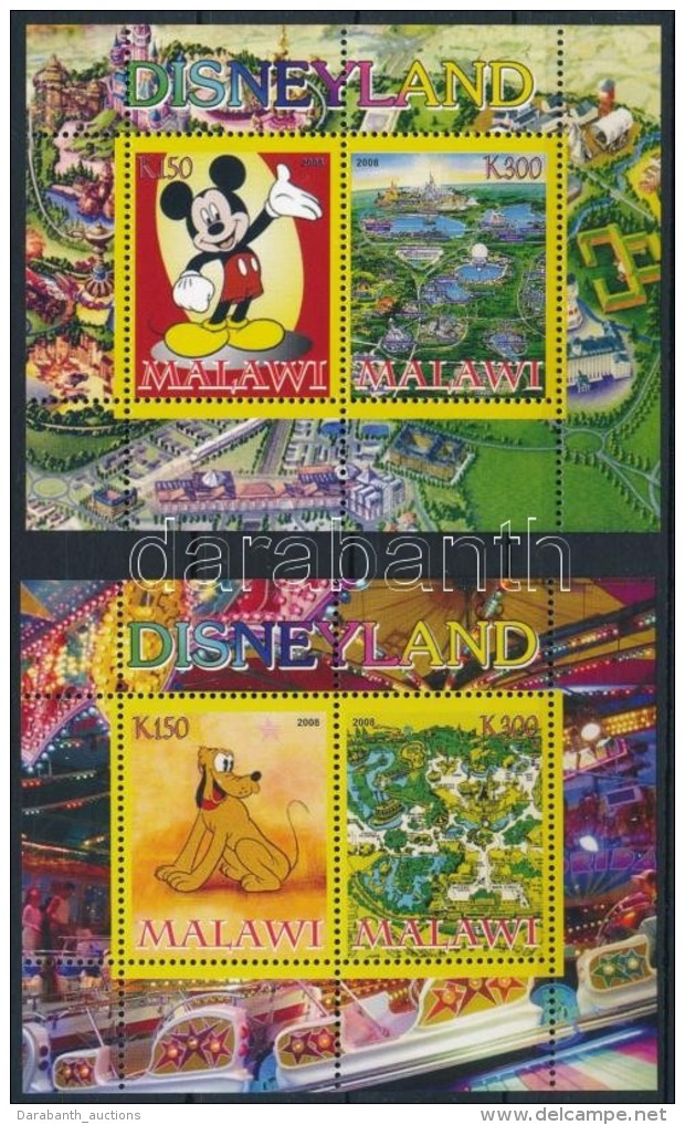 ** Malawi 2008 Disney 2 Klf 2 értékes Kisív - Altri & Non Classificati