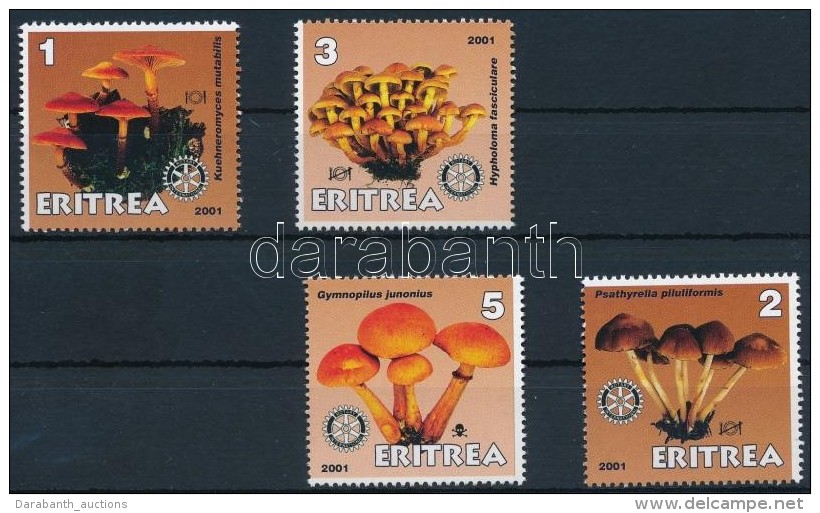 ** Eritrea 2001 Gomba 4 Klf Bélyeg - Altri & Non Classificati