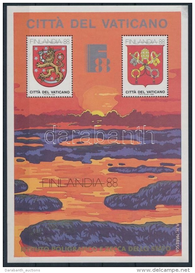 ** 1988 Bélyegkiállítás FINLANDIA Emlékív - Altri & Non Classificati