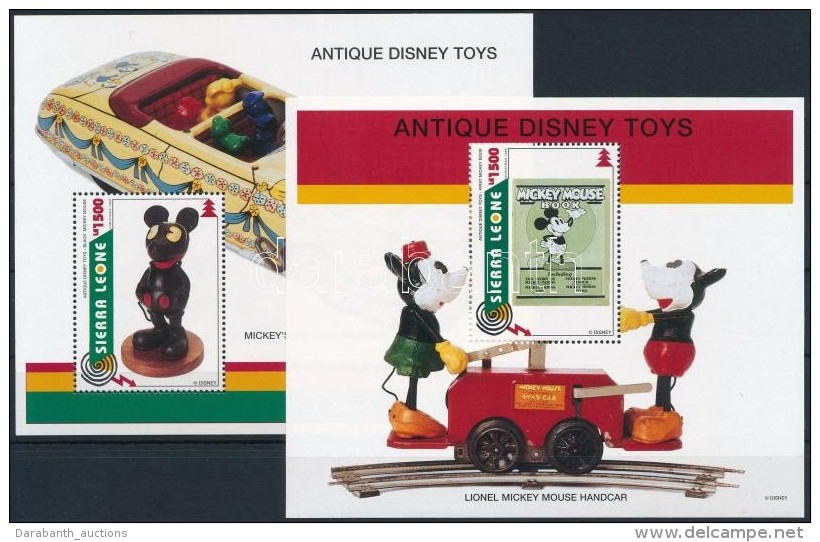 ** 1994 Karácsony: Antik Walt Disney Játékok Blokksor Mi 282-283 - Andere & Zonder Classificatie