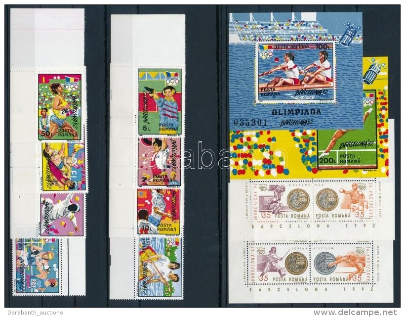 ** 1992 Nyári Olimpia, Barcelona ívszéli Sor Mi 4803-4810 + Blokk Sor 274-275 - Sonstige & Ohne Zuordnung