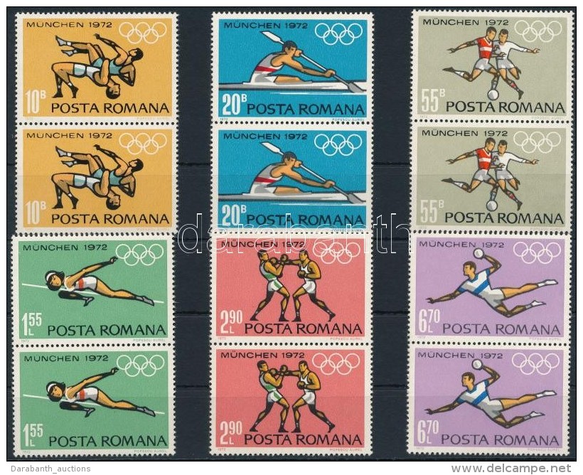 ** 1972 Olimpia Párok Mi 3012-3017 - Andere & Zonder Classificatie