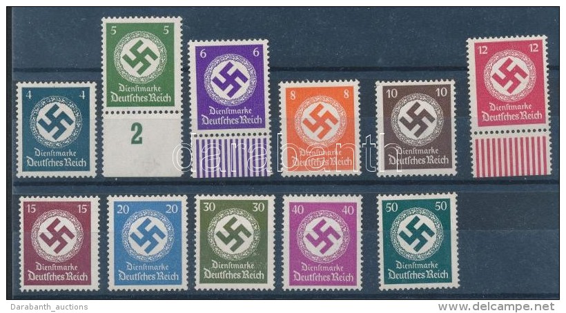 ** 1942 Hivatalos Sor Nyitóérték Nélkül Mi 167-177 - Andere & Zonder Classificatie