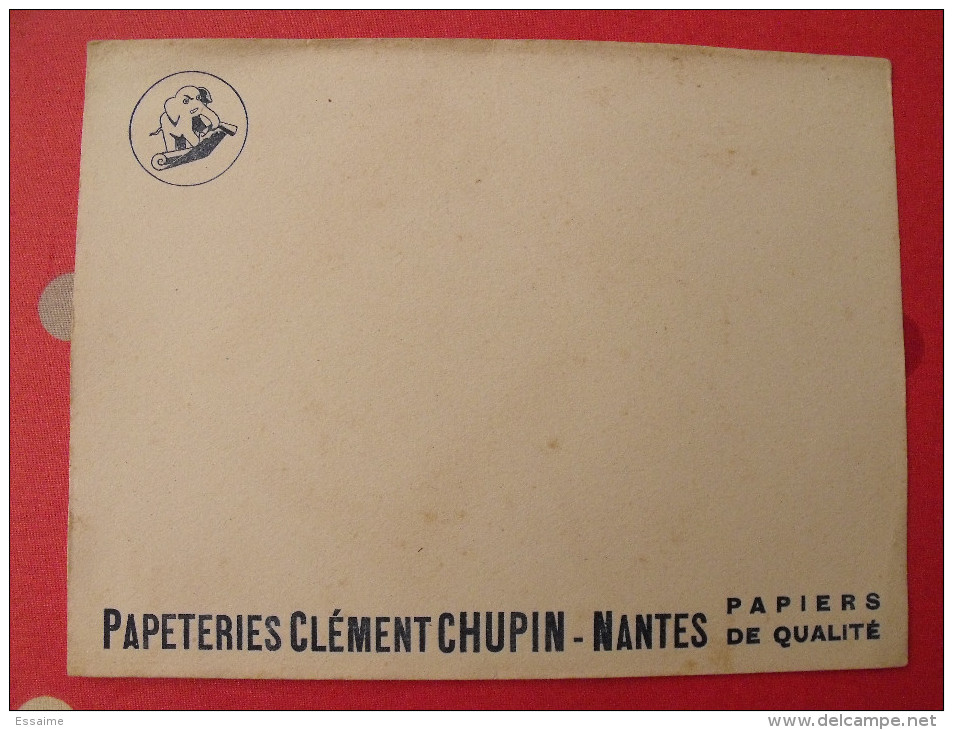 Buvard Papeterie Clément Chupin. Nantes. Vers 1950 - Stationeries (flat Articles)