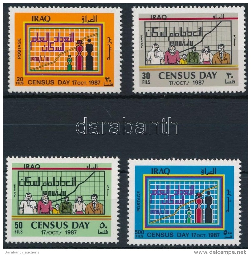 ** 1987 Népszámlálás Sor Mi 1362-1365 - Altri & Non Classificati