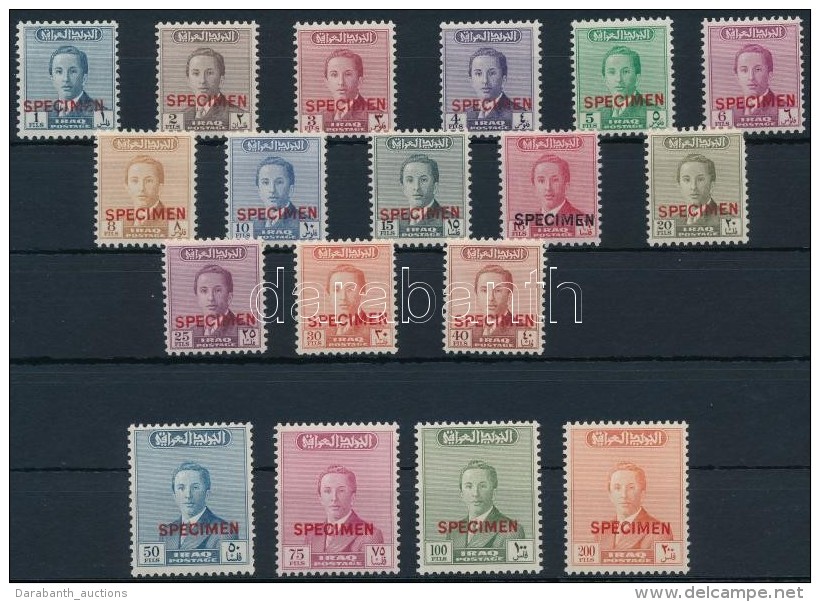 ** 1954/1957 II. Fejszál Király Sor Mi 167-184 MINTA (Mi 177 Sarok Hiány / Corner Missing) - Andere & Zonder Classificatie