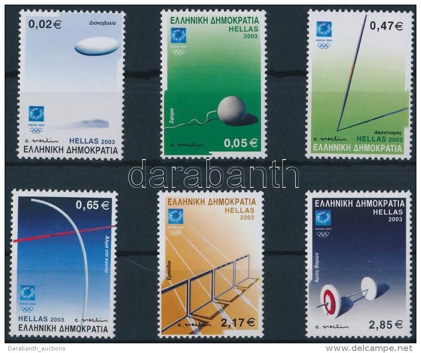 ** 2003 Nyári Olimpia, Athén (V) Sor Mi  2129-2134 - Andere & Zonder Classificatie