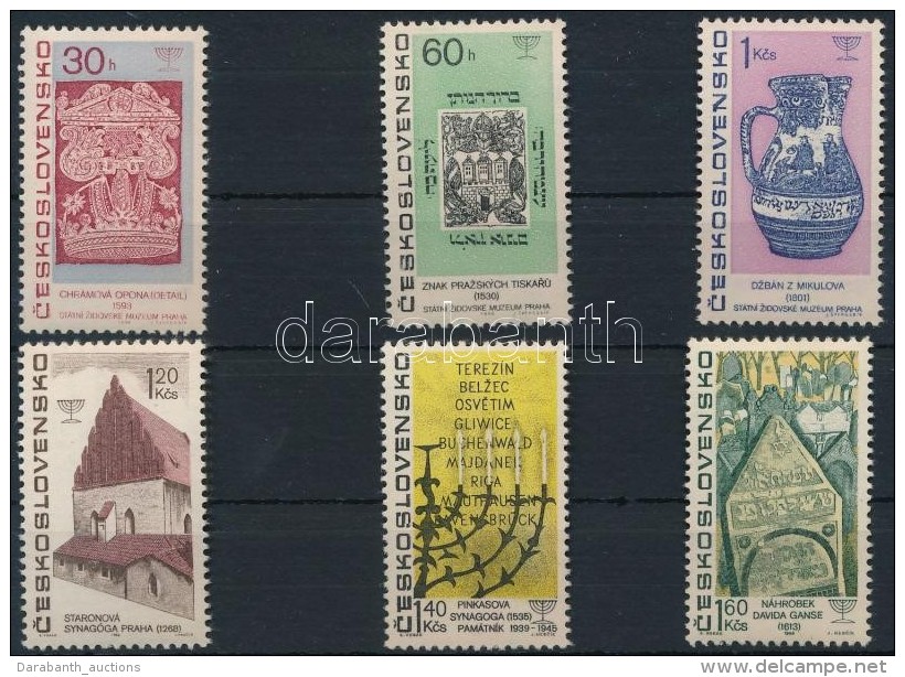 ** 1967 Zsidó Motívumok Csehszlovákiában Sor Mi 1709-1714 - Altri & Non Classificati