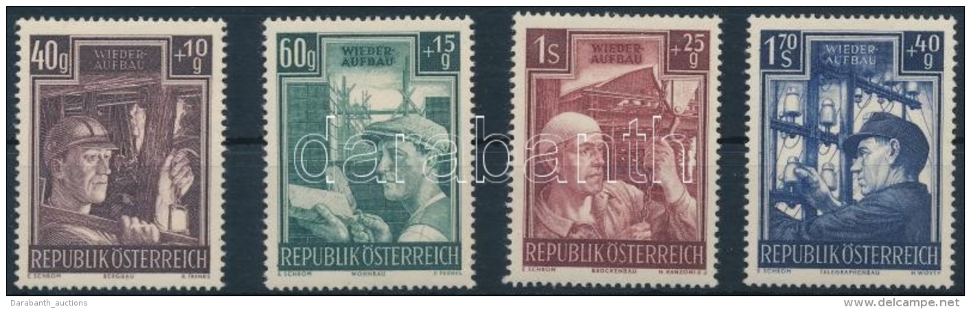 ** 1951 Újjáépítés Sor Mi 960-963 (Mi EUR 80.-) (halvány Rozsdafoltok /... - Altri & Non Classificati