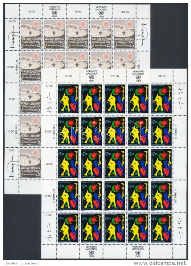 ** 1989 ENSZ évforduló Kisívsor Mi 94-95 - Altri & Non Classificati