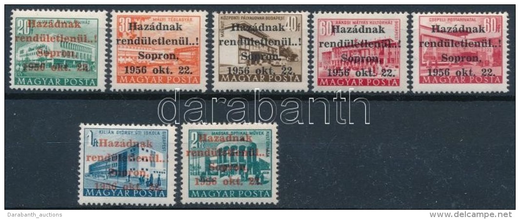 ** 1956 Soproni Kiadás 7 értékes Sor (12.000) - Andere & Zonder Classificatie