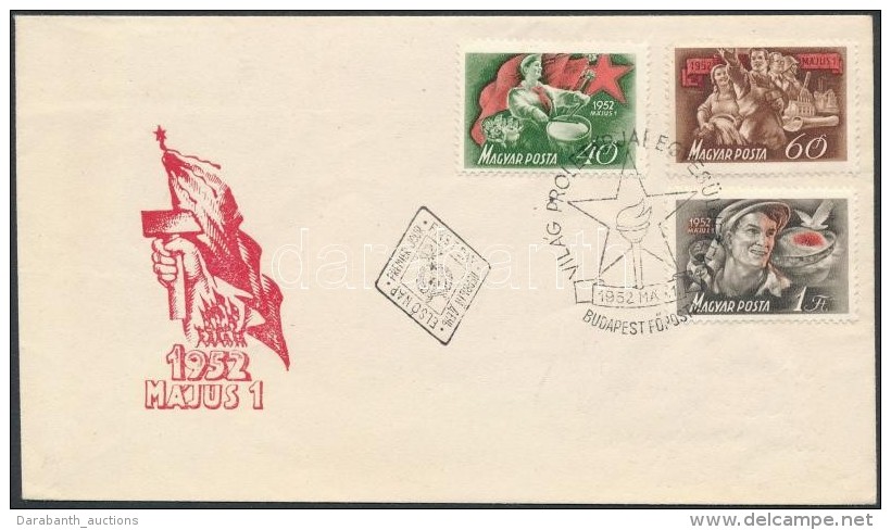 1952 Május 1. (III.) Sor FDC-n - Andere & Zonder Classificatie