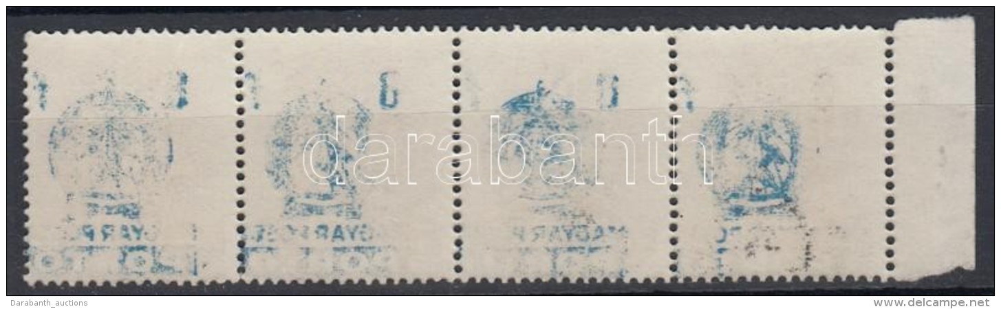 O 1951 Bankjegyportó 8f ívszéli Négyescsík A Felülnyomat Részleges... - Andere & Zonder Classificatie