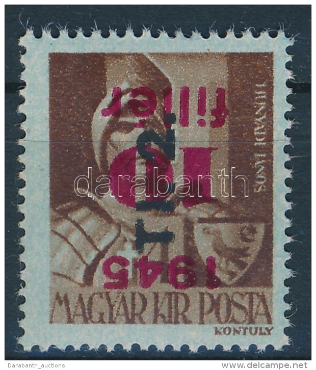 ** 1946 BetÅ±s Tl.2. Mindkét Felülnyomás Fordított / Mi 866, Both Overprints Inverted. - Altri & Non Classificati