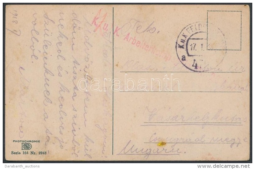 1918 Tábori Posta Képeslap / Field Postcard 'K.u.k. Arbeiterkompagnie' + 'FP 479 A' - Andere & Zonder Classificatie