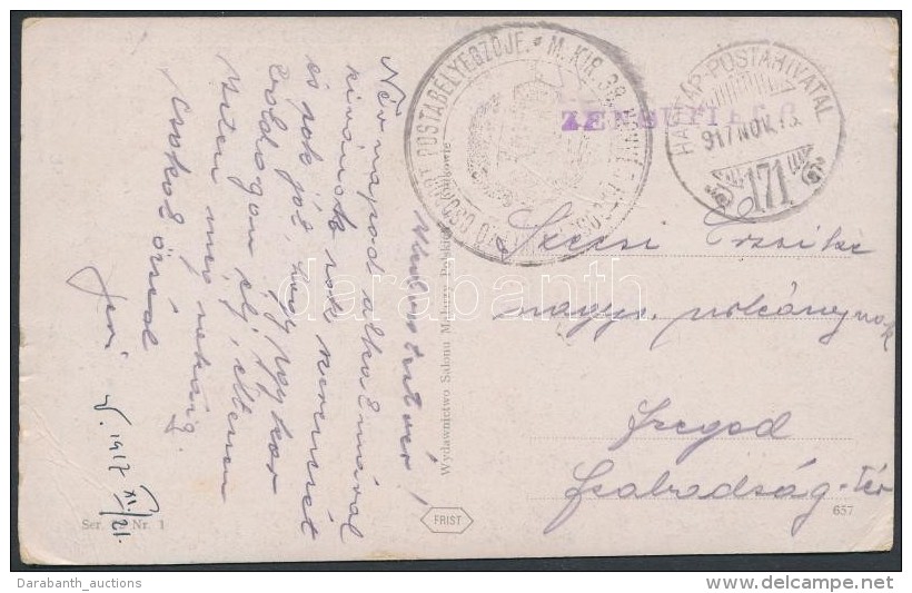 1917 Tábori Posta Képeslap / Field Postcard 'M. KIR. 38. HONVÉD ...' + 'HP 171' - Andere & Zonder Classificatie