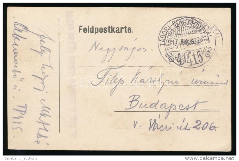 1917 Tábori Posta LevelezÅ‘lap / Field Postcard 'M.kir. 7. Honvéd Tábori ágyus Ezred' +... - Andere & Zonder Classificatie