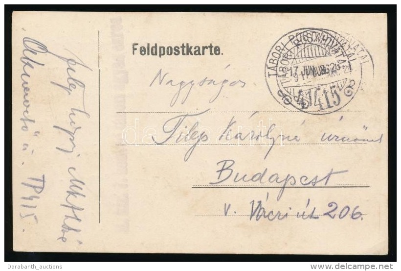 1917 Tábori Posta LevelezÅ‘lap / Field Postcard 'M.kir. 7. Honvéd Tábori ágyus Ezred' +... - Altri & Non Classificati