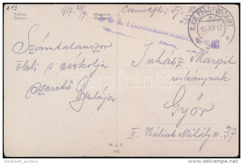 1917 Tábori Posta Képeslap 'FP 361 B' - Sonstige & Ohne Zuordnung