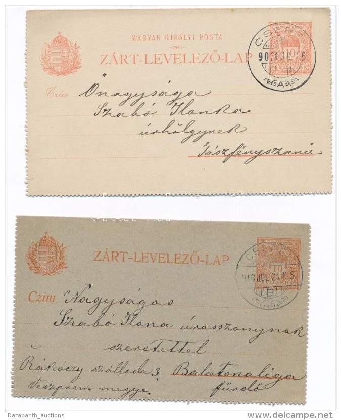 1903-1916 2 Db Zárt LevelezÅ‘lap 'CSEPEL' - Altri & Non Classificati