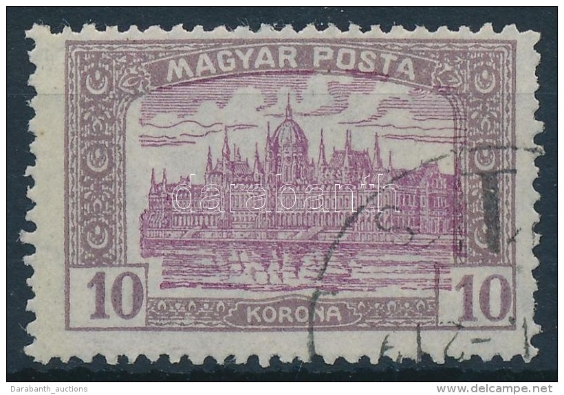 O 1919 Magyar Posta 10K Eltolódott Középrésszel - Andere & Zonder Classificatie