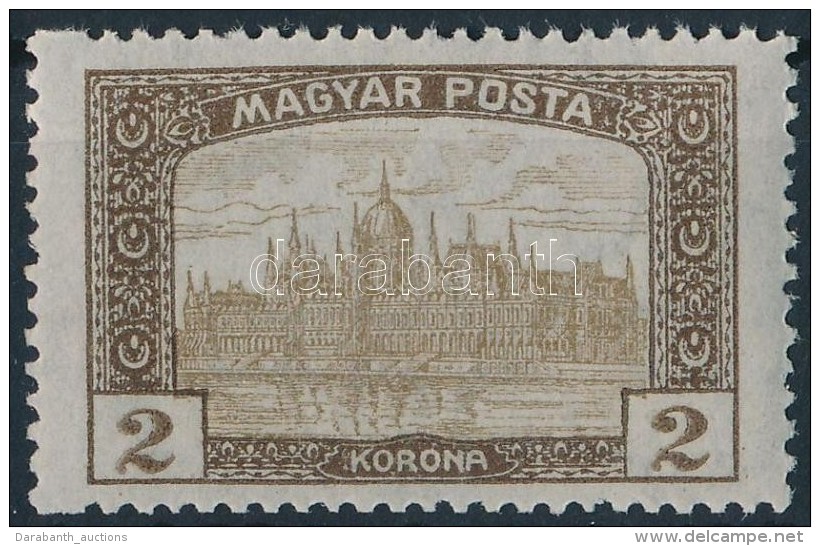 ** 1919 Magyar Posta 2K Bal Oldalon Elfogazva - Andere & Zonder Classificatie