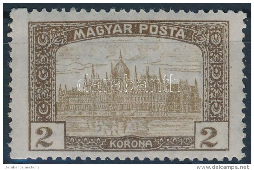 ** 1919 Magyar Posta 2K Bal Oldalon Elfogazva - Sonstige & Ohne Zuordnung
