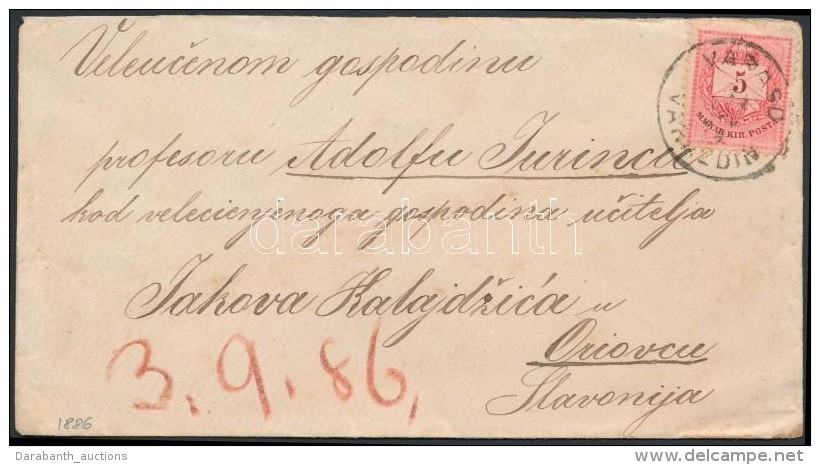 1886 5kr Levélen 'VARASD / VARAZDIN' - Oriovac - Andere & Zonder Classificatie