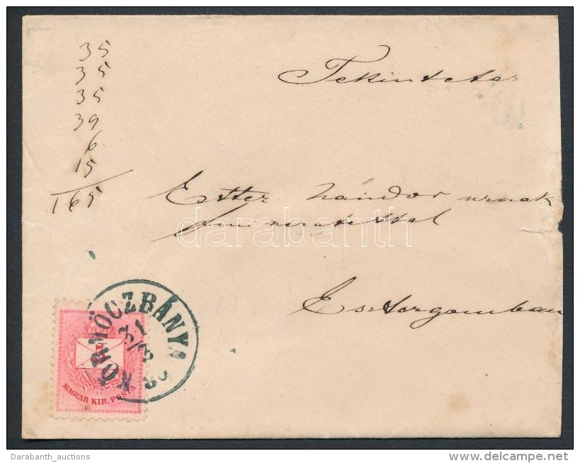 1880 Levél 5kr Bérmentesítéssel 'KÖRMÖCZBÁNYA' - Esztergom - Altri & Non Classificati