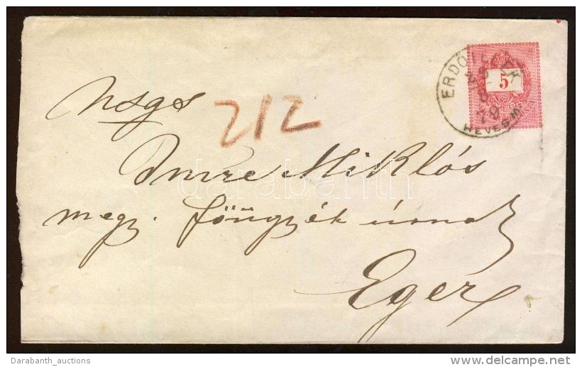 1879 5kr Díjjegyes Boríték / 5kr PS-cover 'ERDÅTELEK HEVES M' - Eger - Andere & Zonder Classificatie