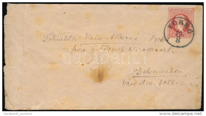 ~1867 5kr Díjjegyes Boríték ,,FORRÓ' - Altri & Non Classificati