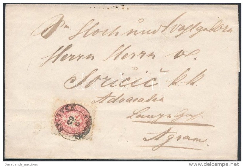 ~1864 5kr Levélen ,,ST. IVAN' - Agram - Andere & Zonder Classificatie