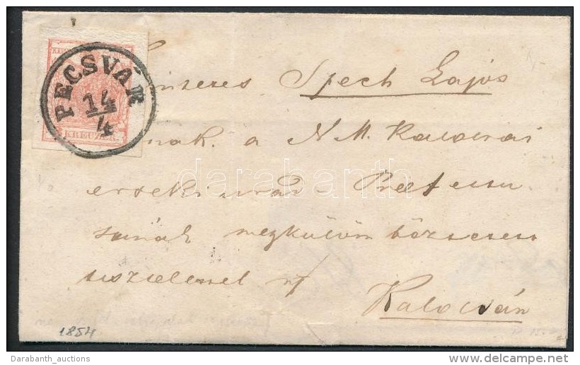 1854 3kr Levélen 'PECSVÁR' - 'PAKS' - 'KALOCSA' - Other & Unclassified