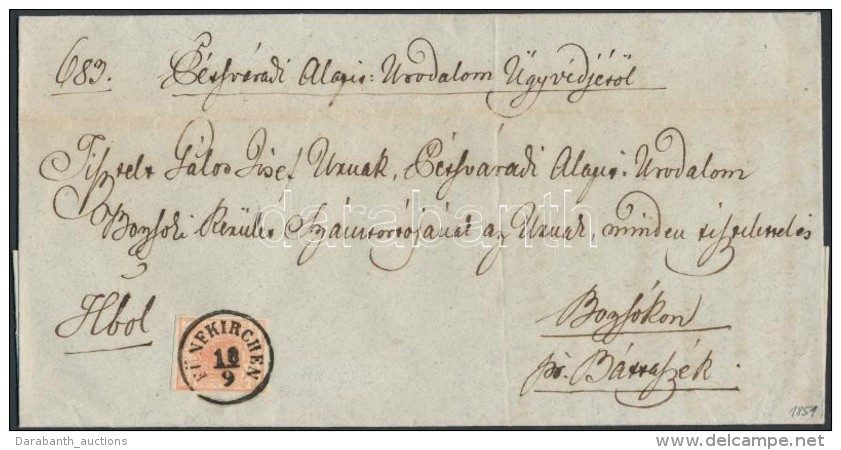 1851 3kr HP I Szép Szélekkel Távolsági Levélen (teljes Tartalommal) / With Nice... - Altri & Non Classificati