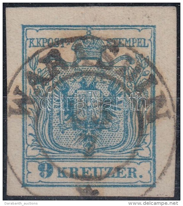 O 1850 9kr MP IIIb Szép / óriási Szélekkel, Vastag Papír / Thick Paper... - Andere & Zonder Classificatie