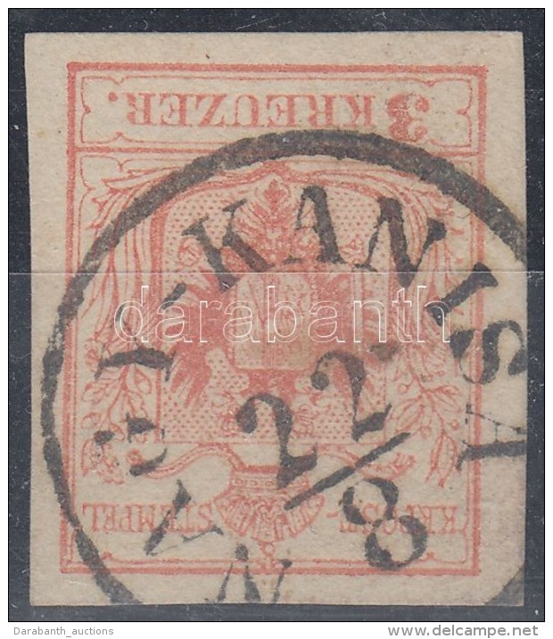 O 1850 3kr MP Ib Szép Szélekkel Gravurtype: 2-2 'NAGY-KANISA' - Altri & Non Classificati