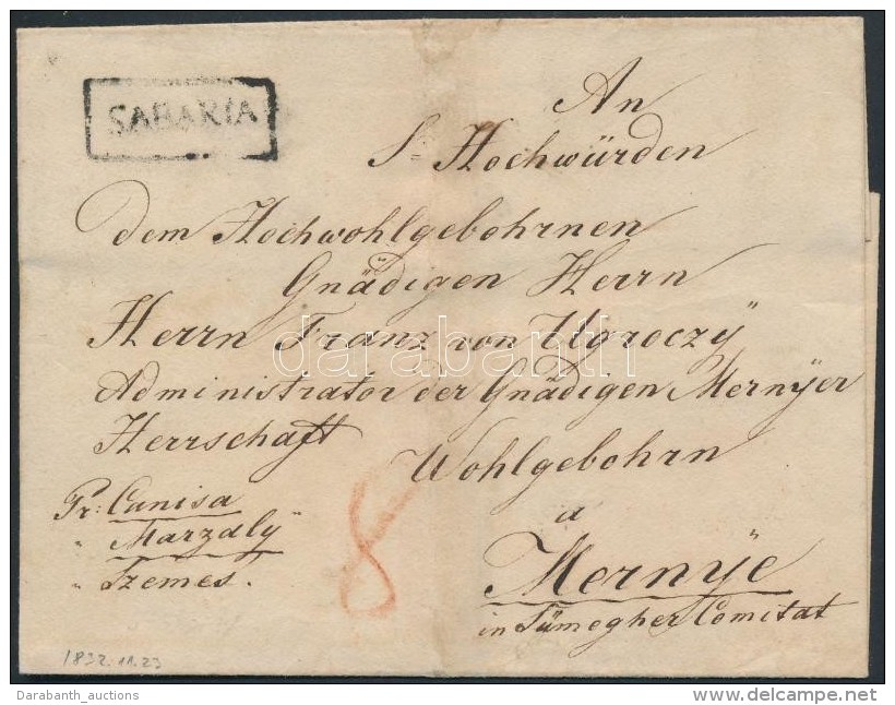 1832 Portós Levél 'SABARIA' - Mernye - Andere & Zonder Classificatie