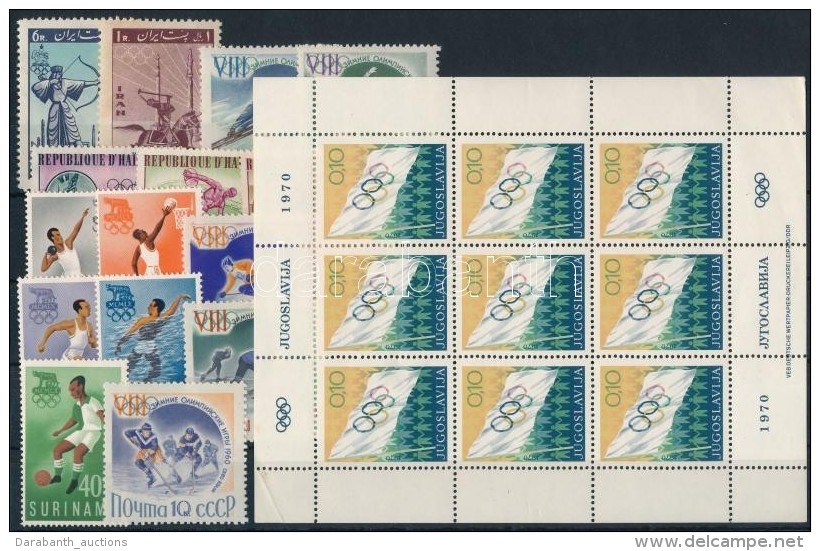 ** Olimpia Motívum 1960-1970 3 Klf Sor + 3 Klf önálló érték + 1... - Altri & Non Classificati