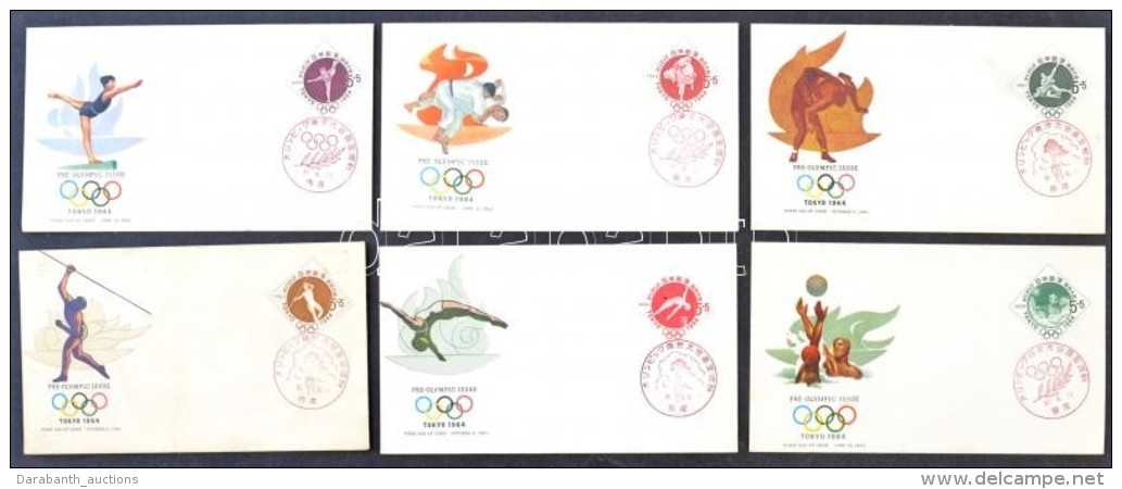 Japán 1961-1965 37 Db Sport Motívumú Küldemény, FÅ‘leg FDC Bonbonos Dobozban (Mi... - Altri & Non Classificati