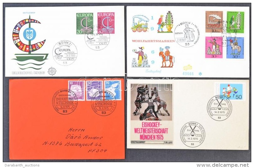 NSZK 1964-1988 Kb. 119 Db FDC Sorokkal, Blokkokkal (Mi EUR 510.-) - Altri & Non Classificati