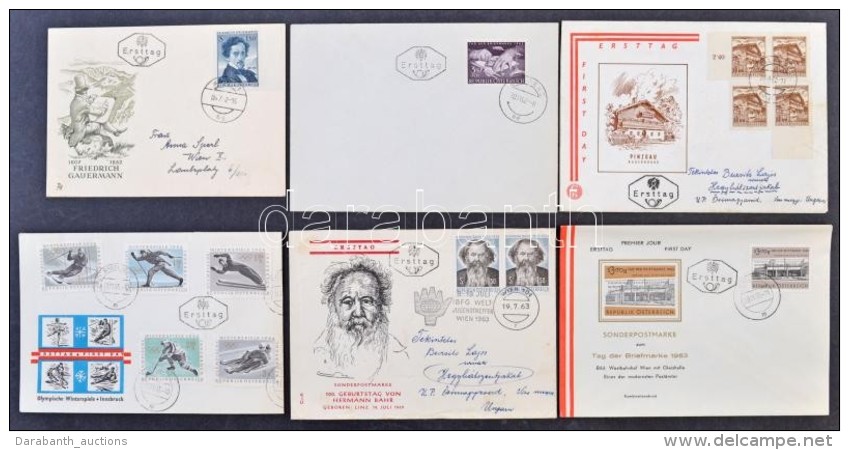 Ausztria 1962-1974 57 Db FDC Bonbonos Dobozban (Mi EUR 72,-) - Andere & Zonder Classificatie