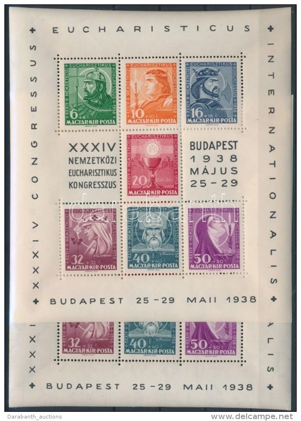 ** 1938 2 Db Eucharisztikus Blokk (18.000) - Andere & Zonder Classificatie