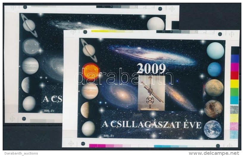 ** 2009/08 Csillagászat Cromalin Emlékívpár (120.000) - Altri & Non Classificati