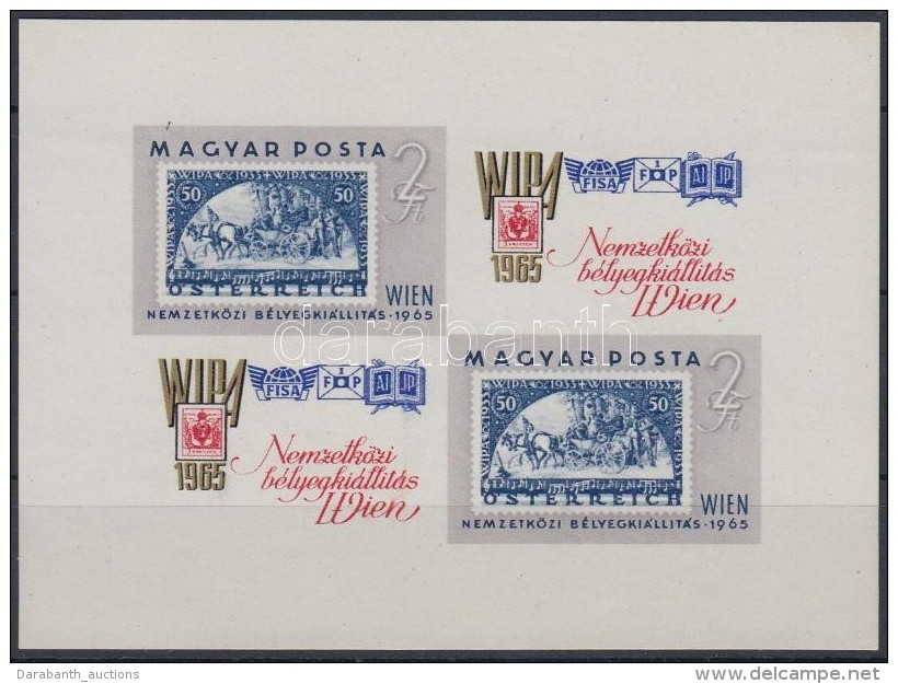 ** 1965 WIPA Vágott Kisív (4.500) - Andere & Zonder Classificatie