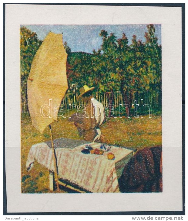 (*) 1967 Festmények III. 1.50Ft Vágott Bélyeg Arany Színnyomat Nélkül. A... - Autres & Non Classés