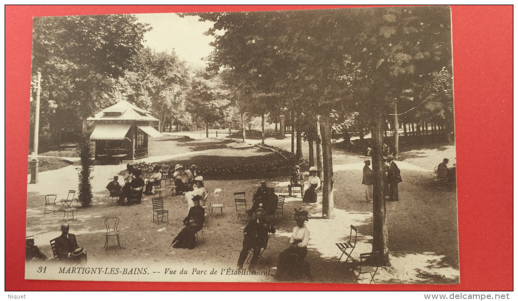 88 VOSGES MARTIGNY-LES-BAINS, Vue Du Parc De L'Etablissement, Animée, (L. L., SELECTA) - Autres & Non Classés