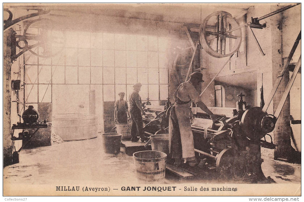 12-MILLAU- GANT JONQUET, SALLE DES MACHINES - Millau