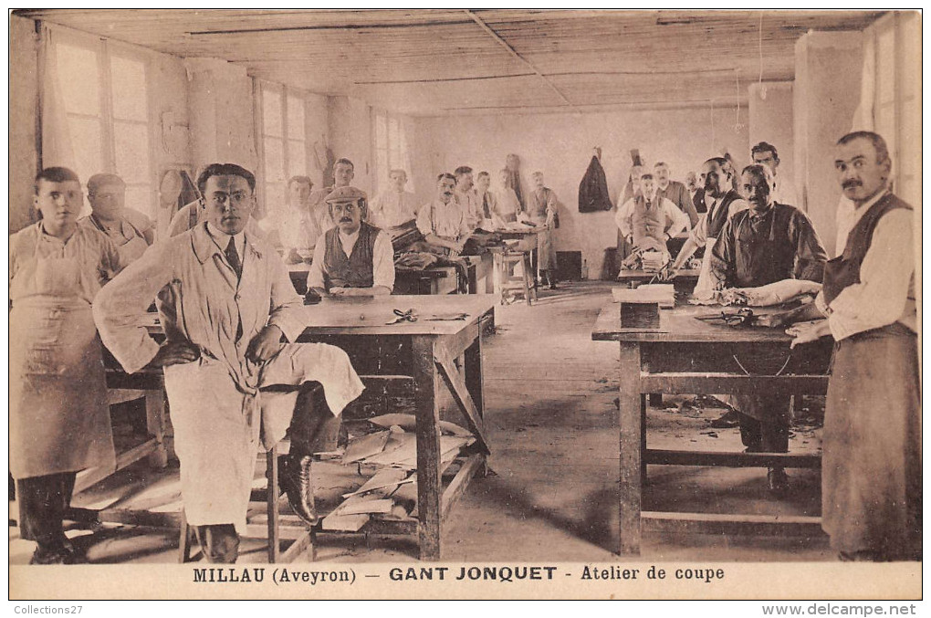 12-MILLAU- GANT JONQUET, ATELIER DE COUPE - Millau