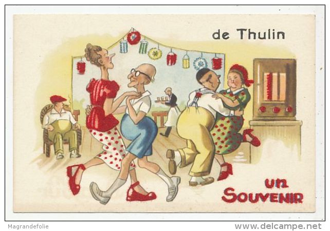 CPA PK  UN SOUVENIR DE THULIN - Other & Unclassified